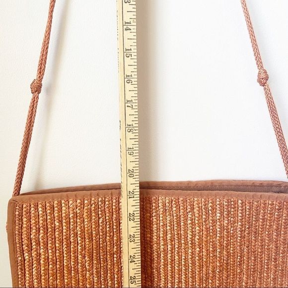 Woven Rectangle Ratan Clutch Purse - Picture 14 of 14